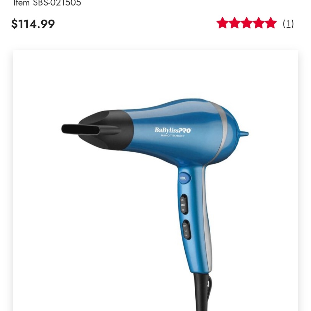 Babybliss Dryer AND Curling Iron